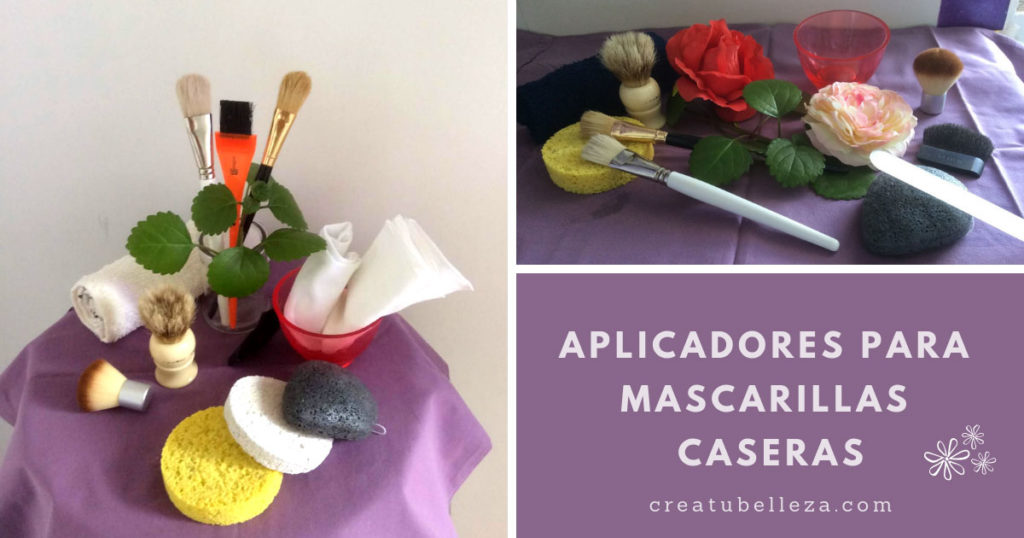 Aplicadores para mascarillas caseras naturales