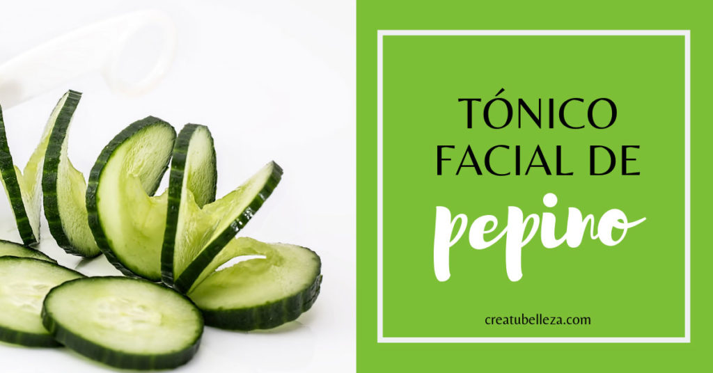 Cómo hacer un tónico facial casero de pepino